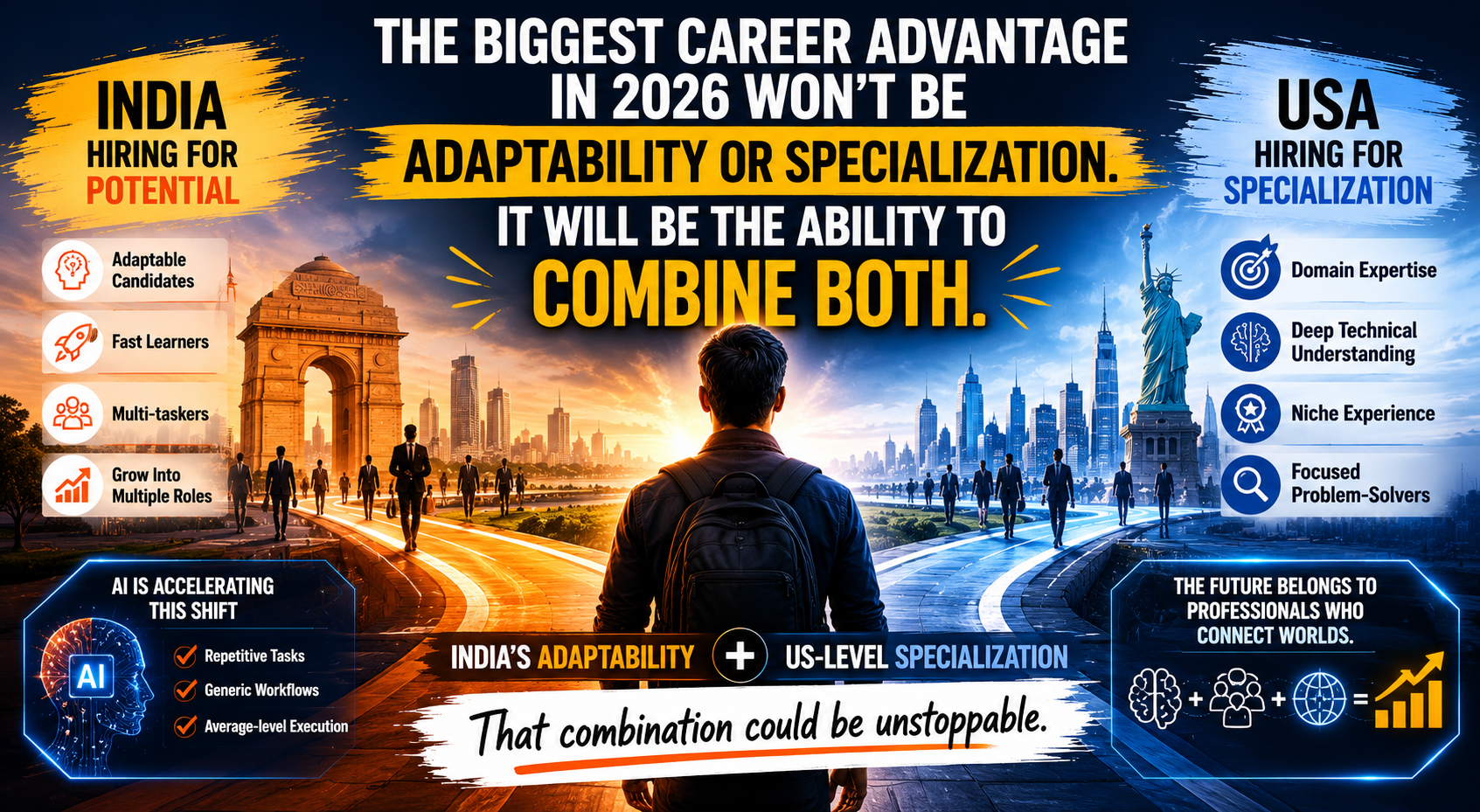 The Biggest Career Advantage in 2026 Won’t Be Adaptability or Specialization. It Will Be the Ability to Combine Both